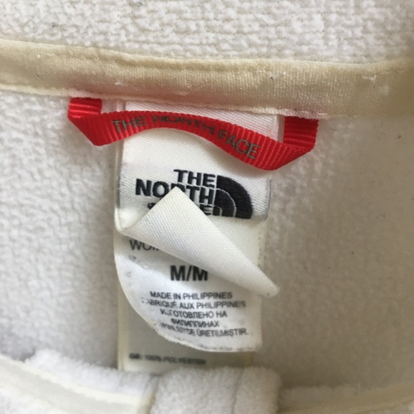 Womens White 1/4 Zip Fleece - Picture 2 of 3